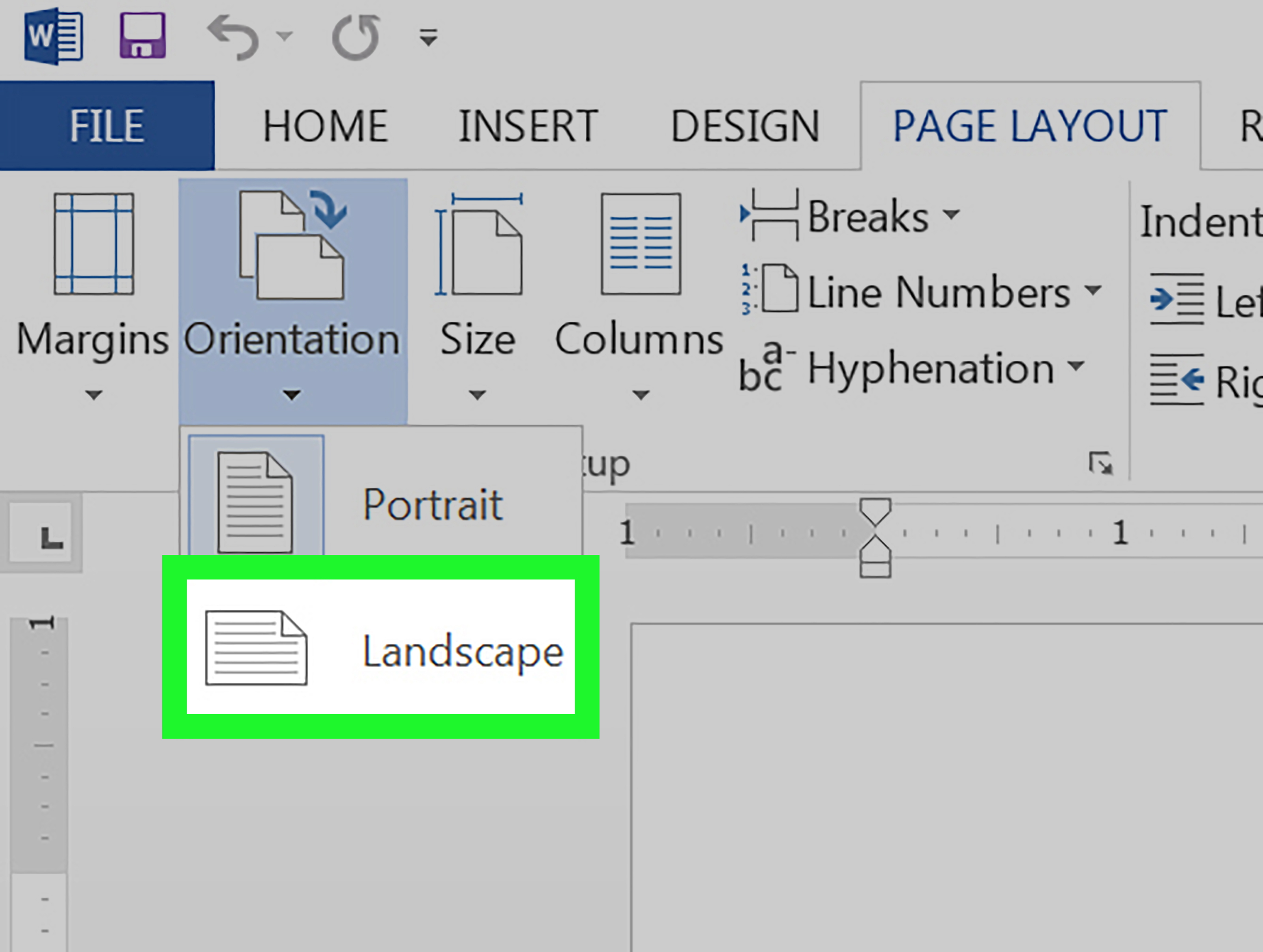 How To Change Part Of A Word Document To Landscape Word For Mac